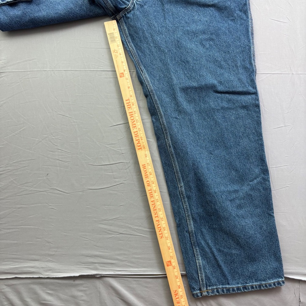 Carhartt B171-DST Relaxed Fit Carpenter Jeans Mens 44x32 Dark Stone Blue Denim - Picture 9 of 9